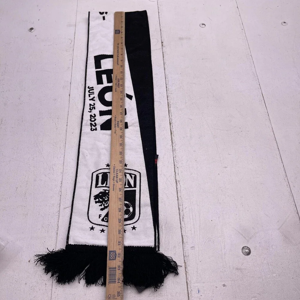 LA Galaxy Scarf Mens One Size Black MLS Soccer Leagues Cup 2023 Vs Leon